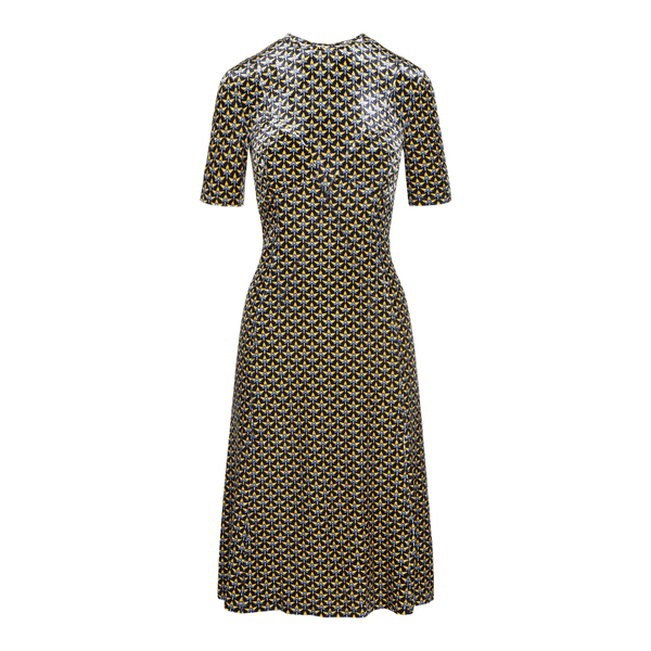 Midi dress with pattern                                                                                                                               Paco Rabanne 21AJR0347 front