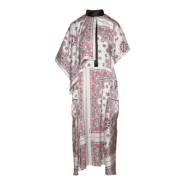 Layered midi dress in paisley pattern                                                                                                                 Sacai 2205930 front