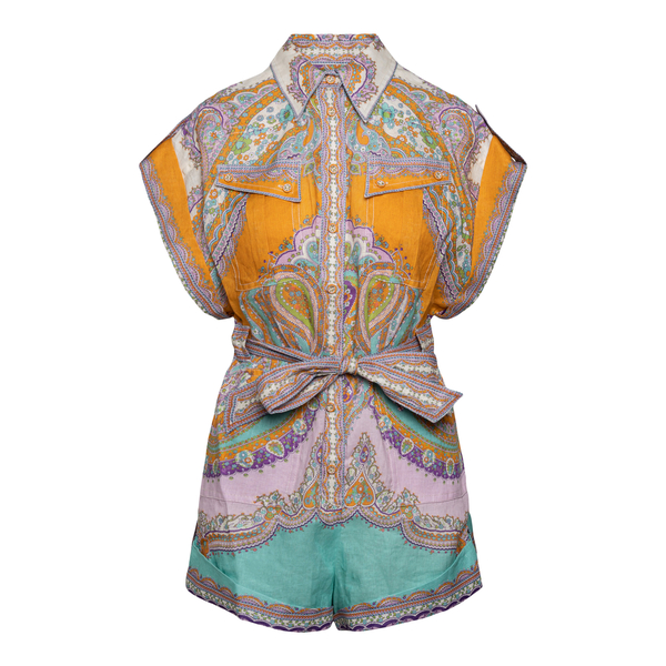 Multicolored paisley patterned jumpsuit                                                                                                               Zimmermann 2801YLOL front