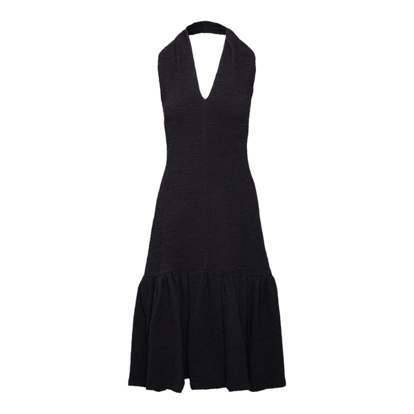 Black midi dress with texture                                                                                                                         Msgm 3241MDA28 front