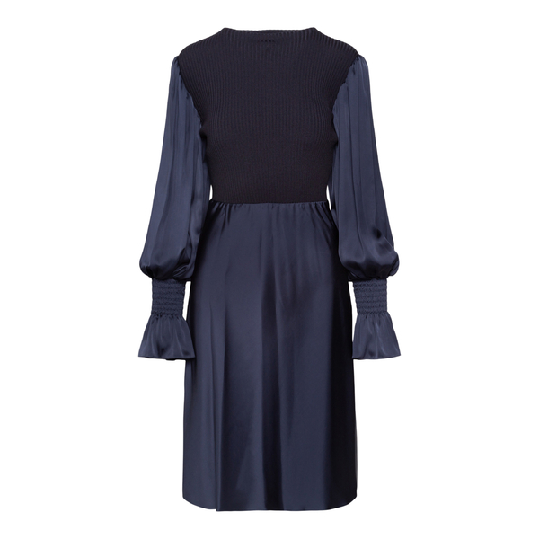 Blue midi dress with knitted top                                                                                                                       PATOU                                             