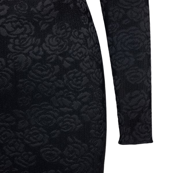 Short black dress in floral pattern                                                                                                                    DOLCE&GABBANA                                     