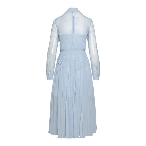 Long blue dress with lace                                                                                                                              SELF PORTRAIT