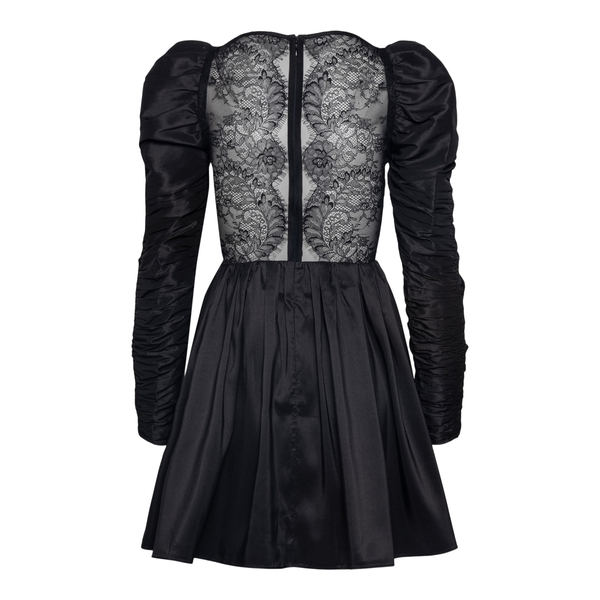 Short black dress with lace back                                                                                                                       SELF PORTRAIT