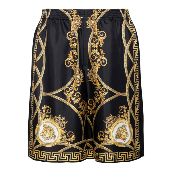Black shorts with baroque print                                                                                                                       Versace 1002476 back