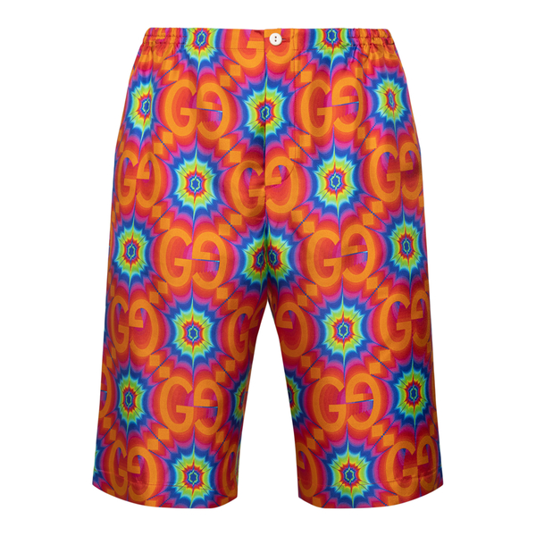 Patterned Bermuda shorts                                                                                                                              Gucci 672698 front