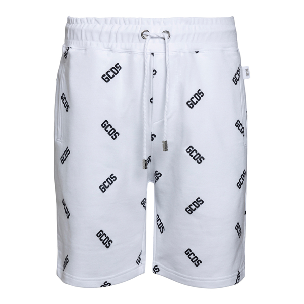White shorts with pattern                                                                                                                              GCDS