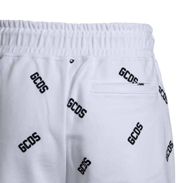 White shorts with pattern                                                                                                                              GCDS