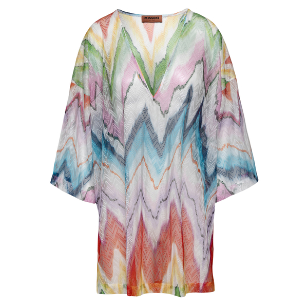 Patterned lamè blouse                                                                                                                                 Missoni MS22SQ06 front