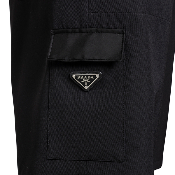 Black shorts with logo                                                                                                                                 PRADA                                             