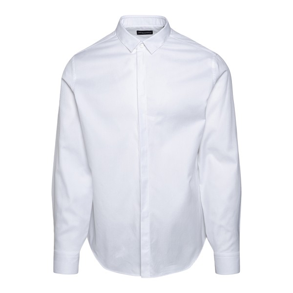 Jacquard cotton shirt Emporio Armani | Ratti Boutique