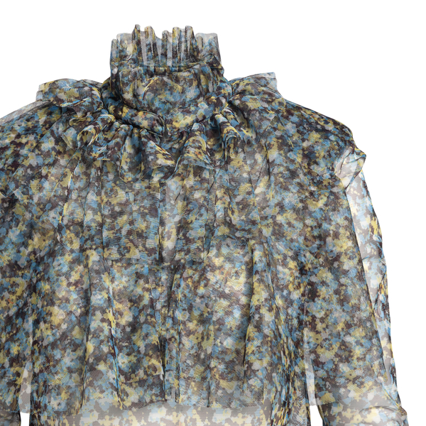 Semi-transparent blouse with flowers                                                                                                                   PHILOSOPHY
