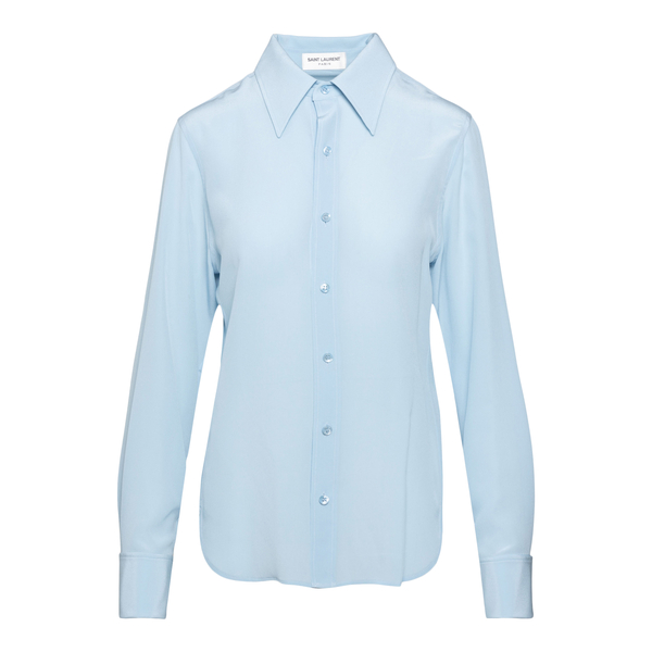 Light blue shirt with pointed collar                                                                                                                  Saint Laurent 679108 front