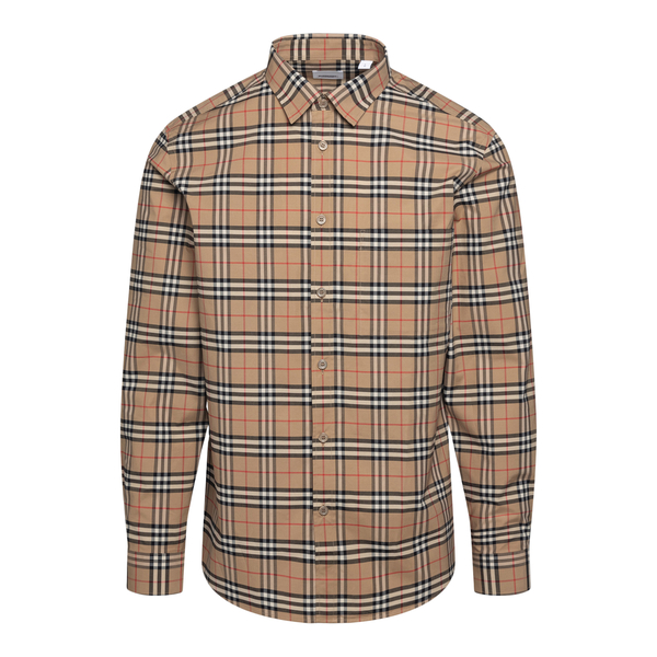 Beige checked shirt                                                                                                                                   Burberry 8020966 front