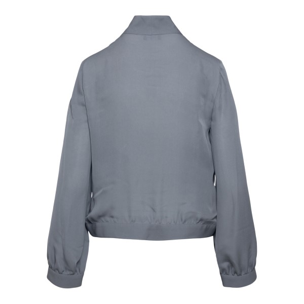Semi-transparent grey blouse                                                                                                                           EMPORIO ARMANI