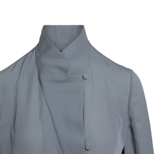 Semi-transparent grey blouse                                                                                                                           EMPORIO ARMANI