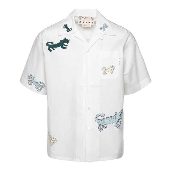 White shirt with prints                                                                                                                               Marni CUMU0213A8 front