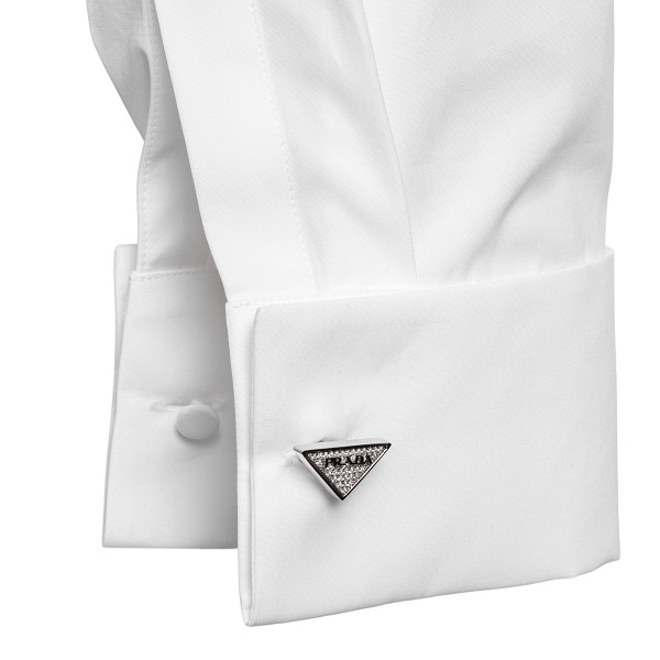 Cropped shirt with cufflinks Prada | Ratti Boutique