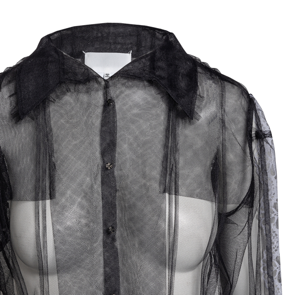 Semi-transparent black shirt                                                                                                                           MAISON MARGIELA                                   