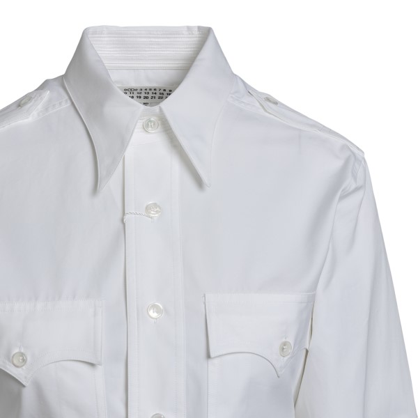 White shirt with curved hem                                                                                                                            MAISON MARGIELA                                   