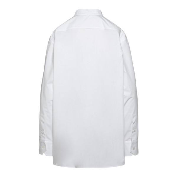 Camicia bianca con pattern effetto brillante                                                                                                           davanti