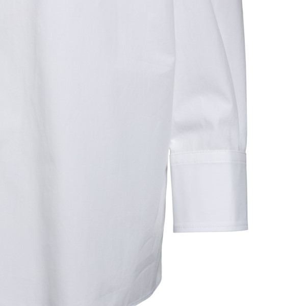 White shirt with flower applications                                                                                                                   VALENTINO