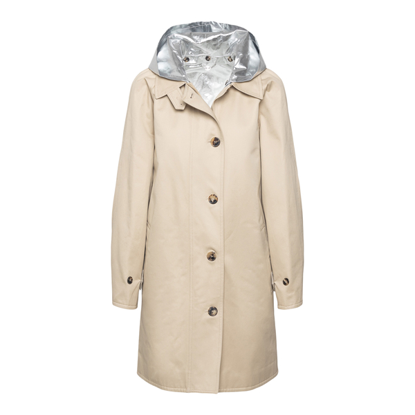 Beige coat with silver details                                                                                                                         PACO RABANNE                                      