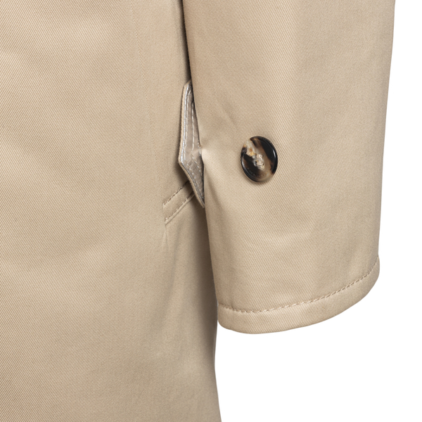 Beige coat with silver details                                                                                                                         PACO RABANNE                                      