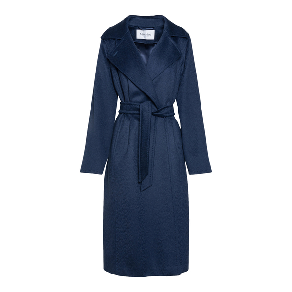 Dark blue coat with belt Max Mara | Ratti Boutique