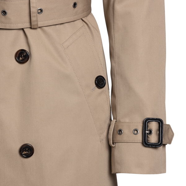 Double-breasted trench coat in gabardine                                                                                                               SAINT LAURENT