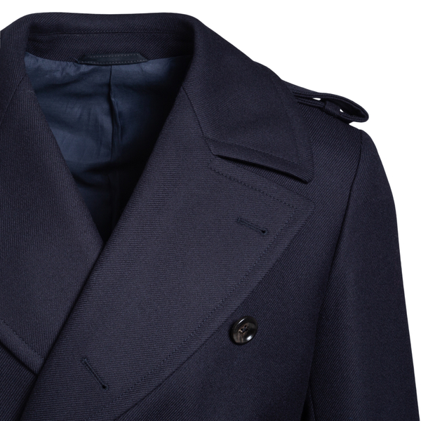 Double-breasted dark blue coat                                                                                                                         LUBIAM                                            