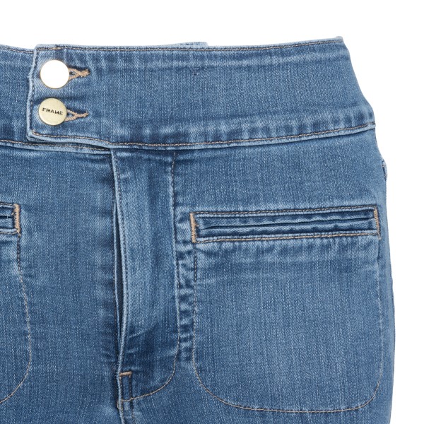 Blue flared jeans with front pockets                                                                                                                   FRAME DENIM