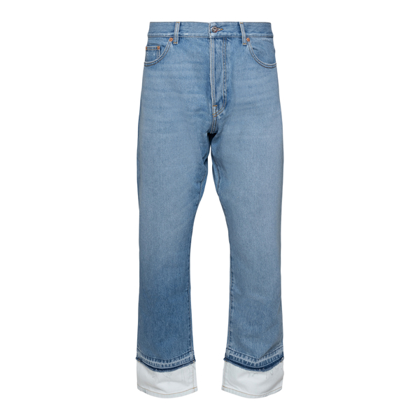 Light blue jeans with logo patch                                                                                                                       VALENTINO