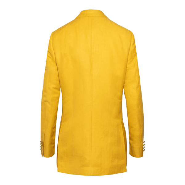 Double-breasted yellow blazer                                                                                                                          ETRO