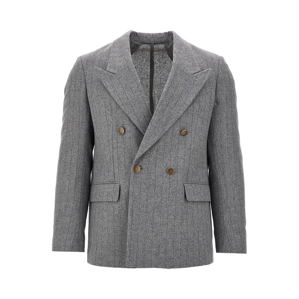 Wool-blend Double-breasted Jacket