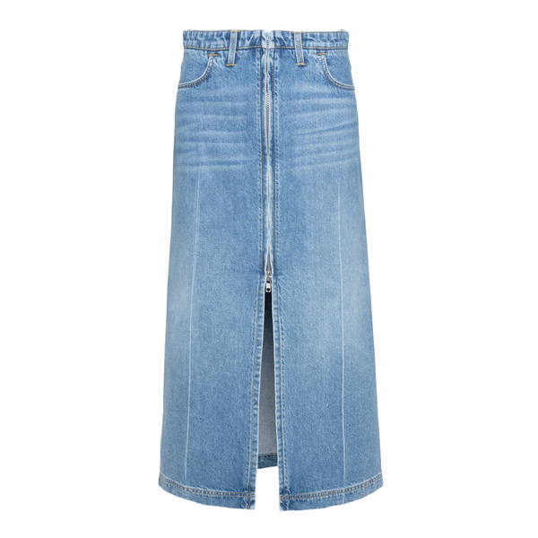 Gonna midi in jeans con spacco                                                                                                                        Philosophy 0114 fronte