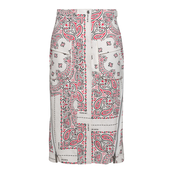 Paisely patterned midi skirt                                                                                                                          Sacai 2205927 back