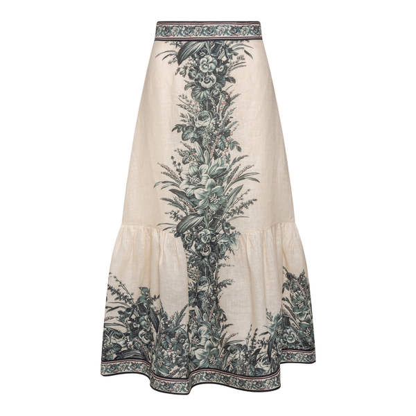 Long skirt with floral prints                                                                                                                         Zimmermann 2660SMSH front