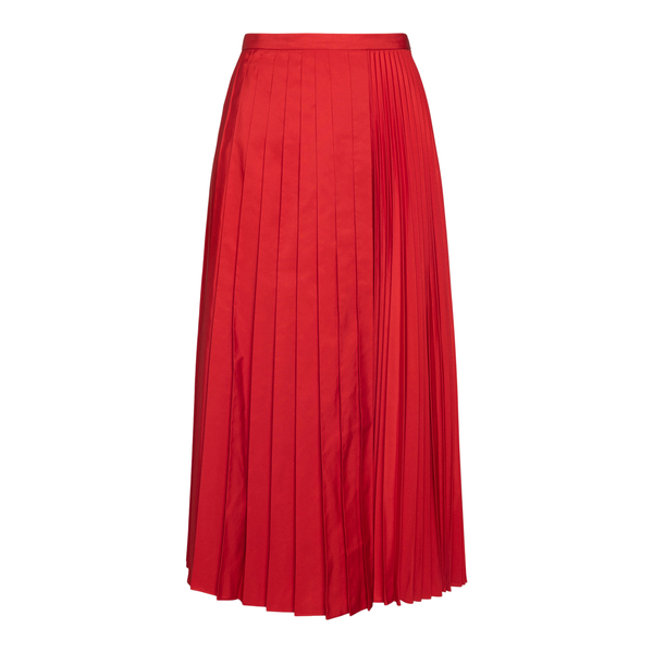 Red pleated skirt                                                                                                                                     Valentino WB3RA7S54 back