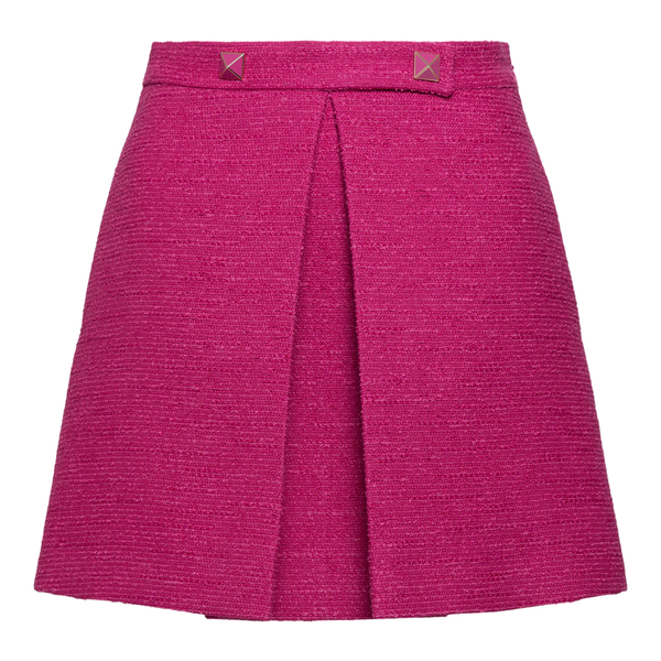 Tweed miniskirt with trousers                                                                                                                         Valentino XB3RA8D6 front
