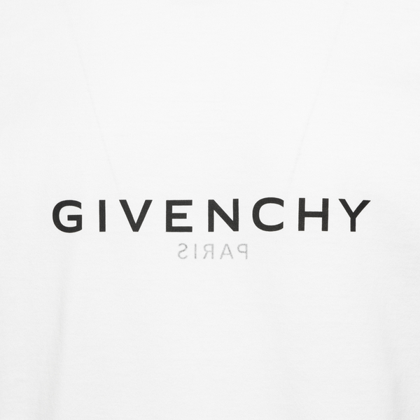 T-shirt bianca con nome brand                                                                                                                          GIVENCHY GIVENCHY