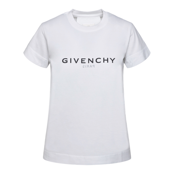 T-shirt bianca con nome brand                                                                                                                          GIVENCHY GIVENCHY