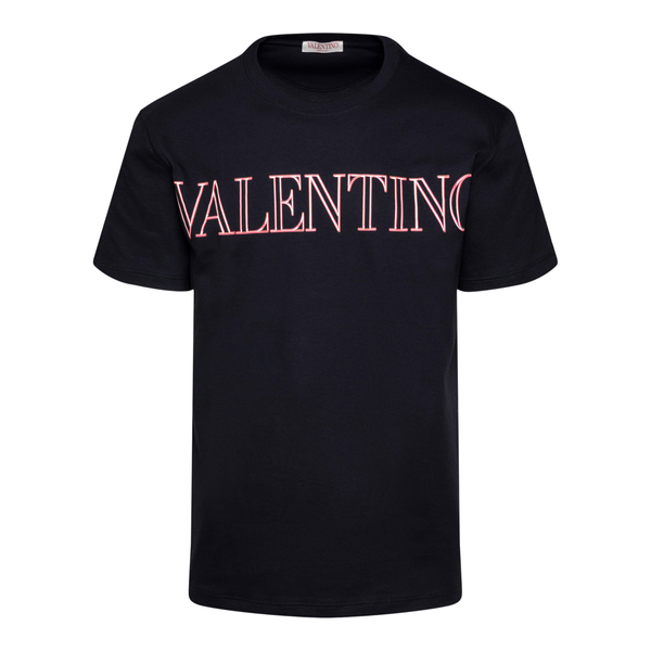 Black T-shirt with print                                                                                                                               VALENTINO