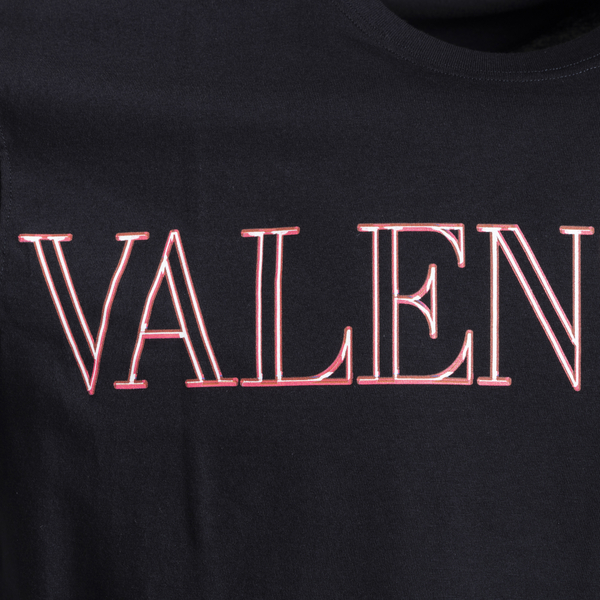 T-shirt nera con stampa                                                                                                                                VALENTINO                                          VALENTINO                                         