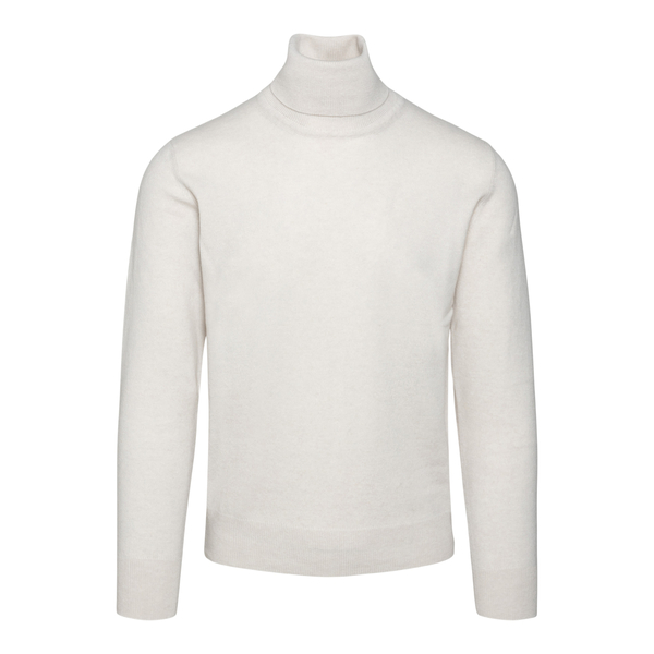 White turtleneck sweater Rocco Ragni Cashmere | Ratti Boutique