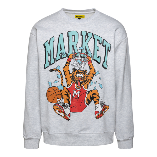 Grey sweatshirt with tiger print                                                                                                                      Market 396000076 front