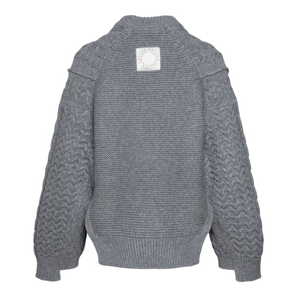 Grey sweater with intertwined workmanship                                                                                                              STELLA MCCARTNEY