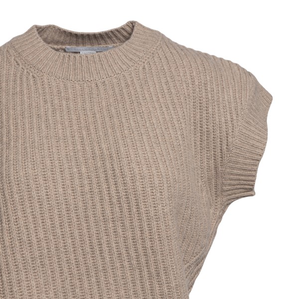 Beige short-sleeved sweater                                                                                                                            STELLA MCCARTNEY                                  
