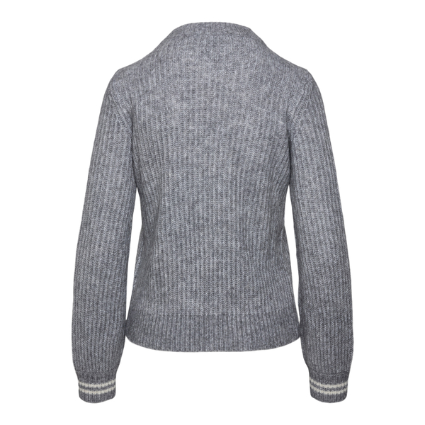 Grey sweater with striped details                                                                                                                      EMPORIO ARMANI                                    