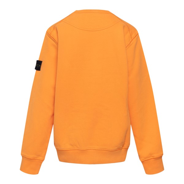 Orange sweatshirt with logo patch                                                                                                                      STONE ISLAND                                      